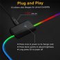Demon Slayer Wave Design XXL Size RGB Gaming Mouse Pad Large Computer Desk Mat Gamer Mousepad