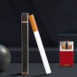 Long Square Mini Lighter Grinding Wheel Style Open Flame Minimalistic Design