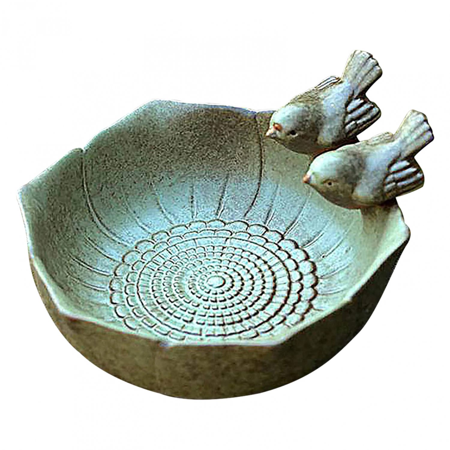 Ceramic Bird Feeder Bowl Garden Decoration, Table Ornaments