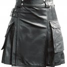 Royal-REAL LEATHER KILT