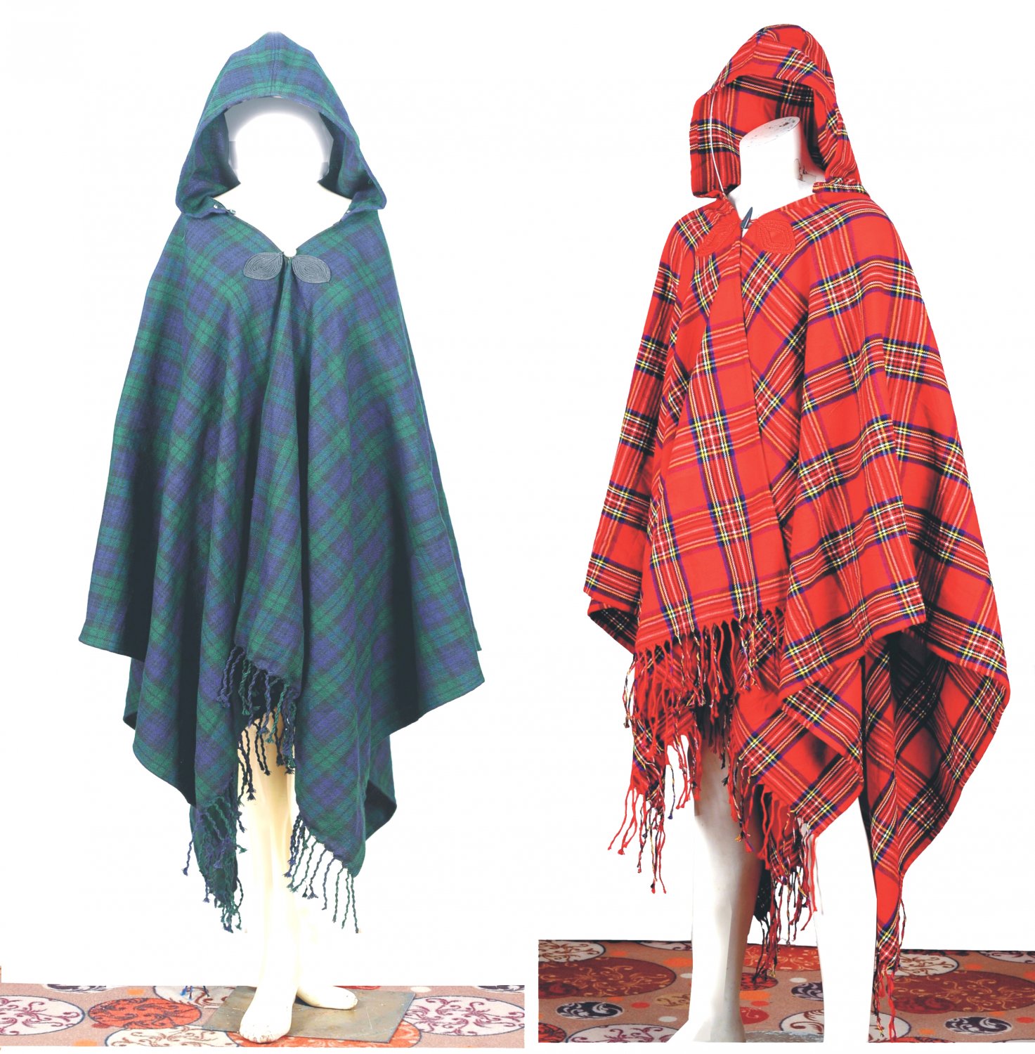 TARTAN PLAID CAPE