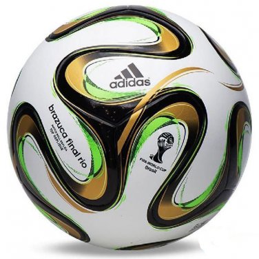 ADIDAS BRAZUCA OFFICIAL FINAL RIO SOCCER MATCH BALL - FIFA WORLD CUP 2014 No.5