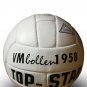 TOP STAR VM BALLOON | CLASSIC MATCH BALL | WHITE LEATHER SOCCER BALL | WC 1958