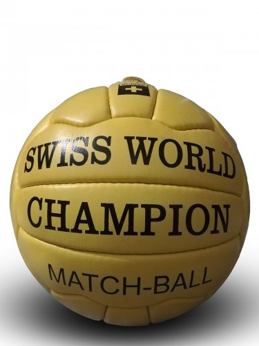 SWISS WORLD CHAMPION MATCH BALL | CLASSIC SOCCER | ANTIQUE LEATHER BALL | WC1954