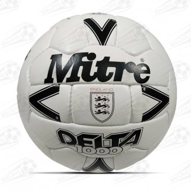 Mitre Black Delta 1000 Official Match Ball | Original Leather Football OMB Soccer ENGLAND