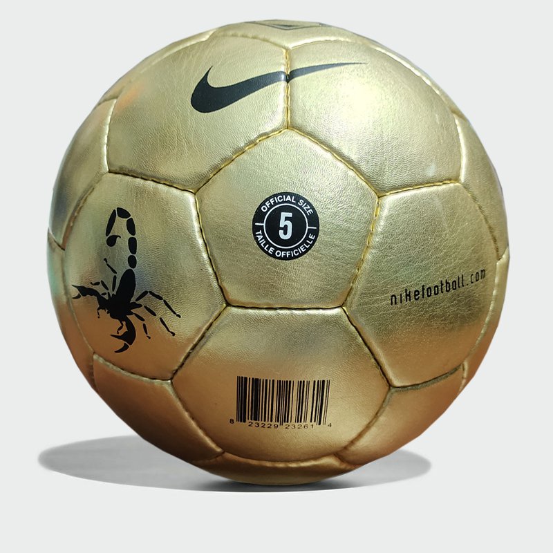 Rare Nike Gold Chrome Scorpion Football | Official Soccer Match Ball | No.5
