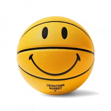 Chinatown market limited edition yellow smiling face basketball net red star with No. 7