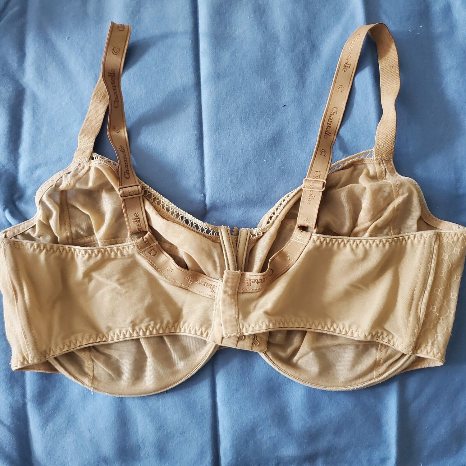 Chantelle 3582 C CHIC Tan Sheer Full Cup Underwire Bra 42DDDD 42G