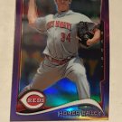 Homer Bailey 2014 Topps Chrome Purple Refractor Card