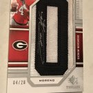Knowshon Moreno 2009 SP Letterman Auto Relic Card 4/20