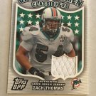 Zach Thomas 2006 Topps DPP Upperclassmen Relic Card