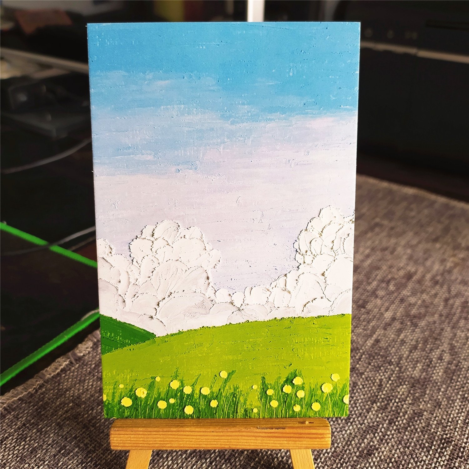 oil painting postcard freebie