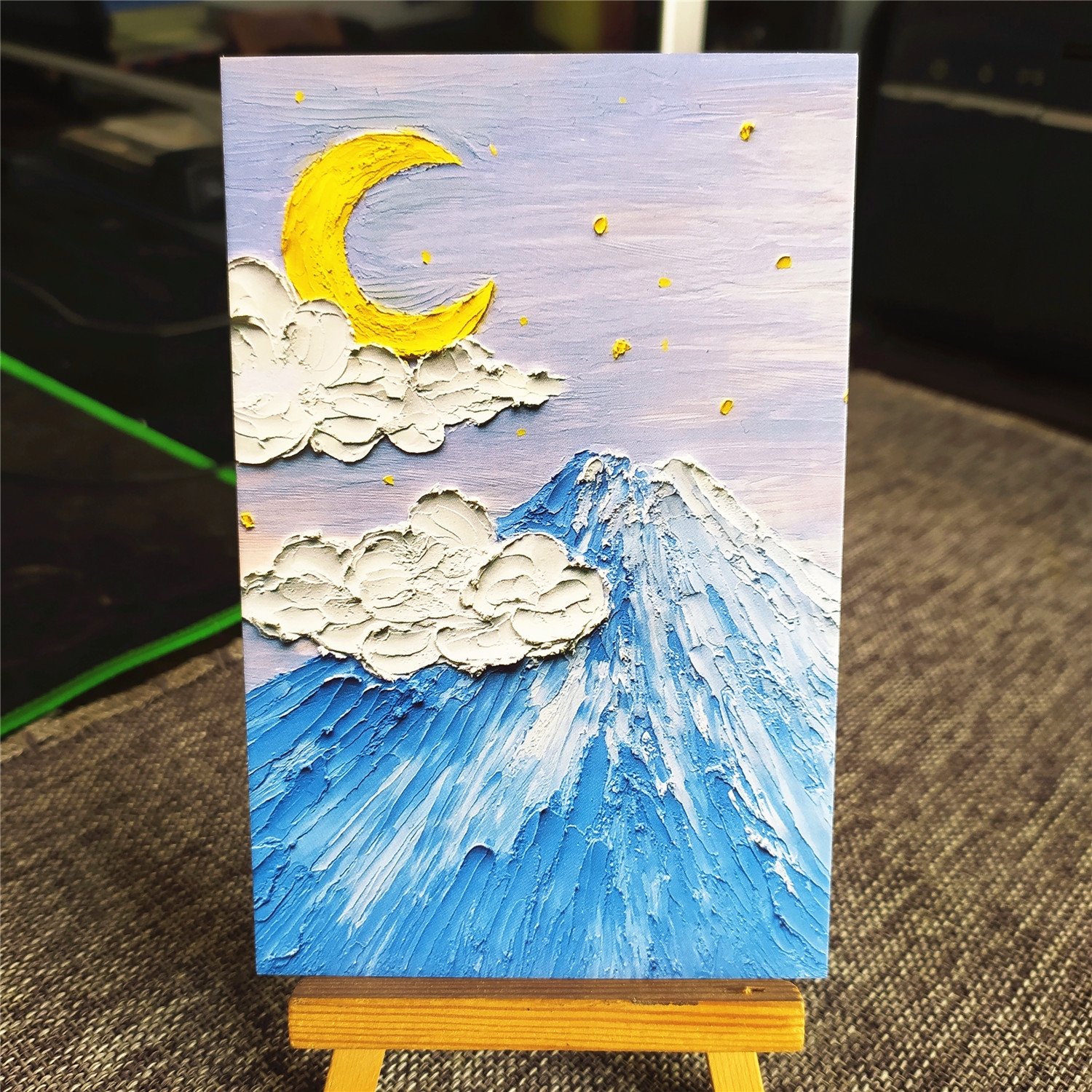 oil painting postcard freebie