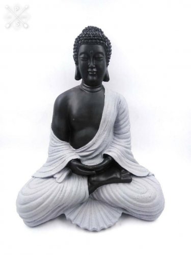 Handmade Buddha Idol Meditating Sculpture Resin Statue Art Home Decor Feng