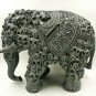 Handmade Lady Elephant Statue Carved Sculpture Home Decor antique Vintage Gift