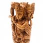 Wooden Hand Carved God Krishna Idol Sculpture Art Home Decorative Figurine Feng