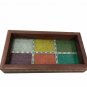 Handmade Serving Wooden Stone Work Tray Statue Home Decor kitchen Utility Gift