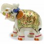 Handmade Marble Gold Painting Indian Elephant Statue Home Decor Figurine Gift