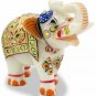 Handmade Marble Gold Painting Indian Elephant Statue Home Decor Figurine Gift