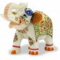 Handmade Marble Gold Painting Indian Elephant Statue Home Decor Figurine Gift