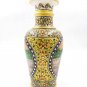 Hand Painted Marble Flower Vase Pot Gold Floral Painting Home Decor Gift Art