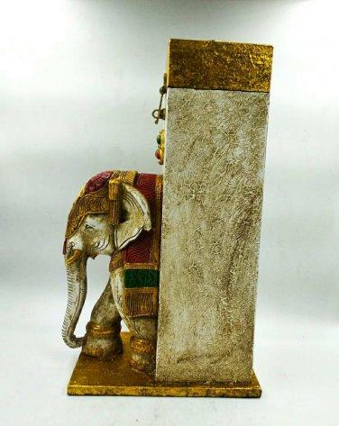 Handmade Wine Bottle Storage Box Painting Antique Corporate Decor Statue Gift