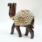 Handcrafted Wooden carved Camel stone Painting statue figurine Home Decor Gift