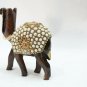 Handcrafted Wooden carved Camel stone Painting statue figurine Home Decor Gift