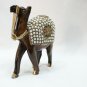 Handcrafted Wooden carved Camel stone Painting statue figurine Home Decor Gift