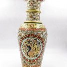 Handmade Marble Flower Vase Pot Floral Painting Art and Craft Home Decor Gift