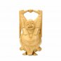 Handmade Wooden Happy Man Laughing Buddha Idol Statue Home Decorative Gift
