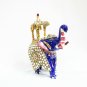 Handmade Solid Metal painting Indian Elephant Idol Statue Home Decorative Gift