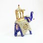 Handmade Solid Metal painting Indian Elephant Idol Statue Home Decorative Gift