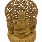 Handmade Indian Wooden Buddha Idol Statue Home Decorative Table Office Gift