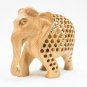Handmade Undercut Wooden Carved Indian Elephant  Idol Statue Home Decorative