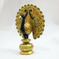Handmade Wooden Carved Peacock Statue Painting Sculpture Art Home Decor Gift