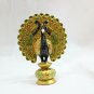 Handmade Wooden Carved Peacock Statue Painting Sculpture Art Home Decor Gift