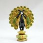 Handmade Wooden Carved Peacock Statue Painting Sculpture Art Home Decor Gift