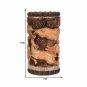 Handmade Solid Wooden Carved Indian Pen Holder Statue Home Decorative OfficeGift