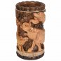 Handmade Solid Wooden Carved Indian Pen Holder Statue Home Decorative OfficeGift