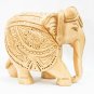 Handmade Solid Wooden Carved Indian Elephant Idol Statue Home Decorative Gift