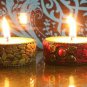 Wooden Candle Holder Tea light Set Home Decor Christmas handmade Gift Reusable