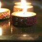 Wooden Candle Holder Tea light Set Home Decor Christmas handmade Gift Reusable