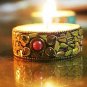 Wooden Candle Holder Tea light Set Home Decor Christmas handmade Gift Reusable