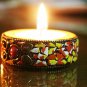 Wooden Candle Holder Tea light Set Home Decor Christmas handmade Gift Reusable