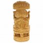 Handmade Indian Wooden 6" Ganesha Idol Statue Home Decorative Table Office Gift