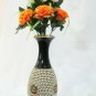 Indian Handmade Solid Flower Vase Stone Work Statue Home Table Office Decor