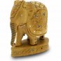 Handcrafted Wooden Carved Elephant Statue Idol Home Decor Figurine Art Gift feng