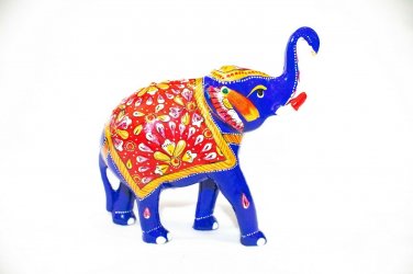 Indian Handmade Solid Metal Elephant Statue Idol Statue Home Decorative Gift