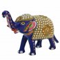 Handmade Metal Elephant Stone work Statue Home Decorative Table Office Gift
